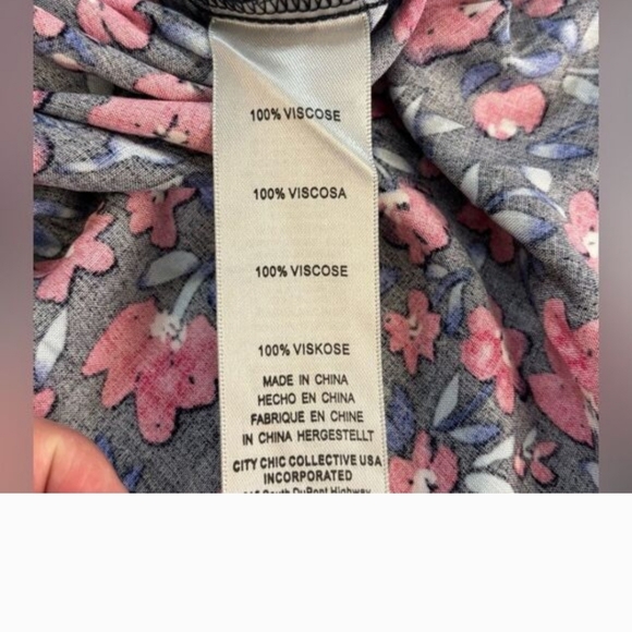 Avenue Val Print Wall Flower V-Neck Short Sleeve Dress Size 26W - Picture 6 of 12